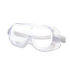 iWear Full Coverage Protective Goggles with Adjustable Elastic Head Strap and Soft Nose Piece, Individually Wrapped, 10-Pack,White,CX02-A