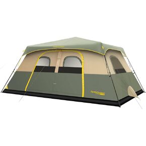 FanttikOutdoor Camping Tent 4/6/8/10 Person Instant Cabin Tent Setup in 60 Seconds with Rainfly & Windproof Portable with Carry Bag for Family Camping & Hiking, Upgraded Ventilation