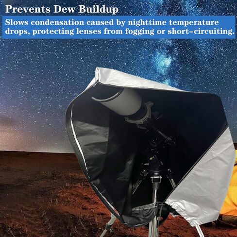 Telescope Cover with Adjustable Drawstring Zipper Dustproof Sunproof Astronomical Telescope Cover Waterproof Outdoor Indoor, 160x120CM/63x47Inch in Saudi Arabia