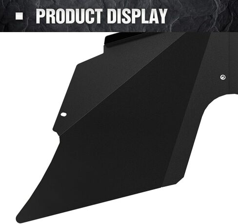 Front & Rear Inner Fender Liners Compatible with 2007-2018 Jeep Wrangler JK & JKU Unlimited Sport Sahara Rubicon, Steel Mud Guards Red Lightning Logo Wheel Well Cover Fenders Flares (2/4 Doors) in Kuwait