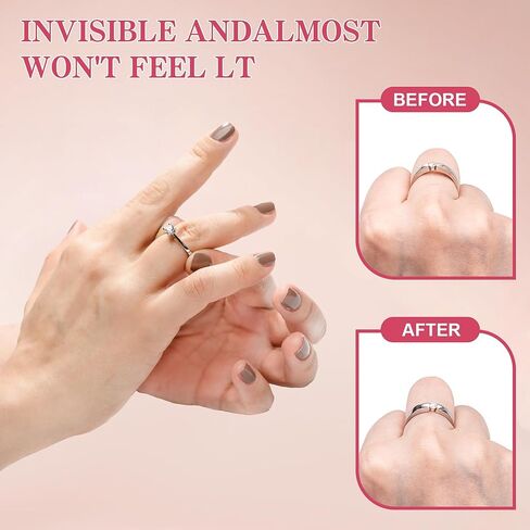 8 قطع مقاسات خواتم من ويجو اب للخواتم الفضفاضة، 28 قطعة قماش تلميع فضية و40 كيس بلاستيكي صغير. 4 مقاسات لضبط حجم الخاتم، وقماش تلميع ومجموعة أكياس بلاستيكية صغيرة للمجوهرات والأقراط والقلائد in Kuwait