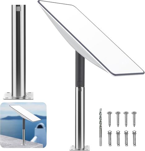 KINEEPLE Heavy Duty Steel for Starlink Short Wall Mount,Starlink Pole Mount,Starlink Roof Wall Mounting kit Compatible with Star Link Gen2 Rectangular Dish Pipe Adapter and Pole Mount Kits in Saudi Arabia