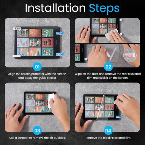 MoKo 2 Pack Screen Protector for 7" Kindle Paperwhite 12th Gen 2025/2024 | for Kindle Colorsoft 2024/2025, Anti-Glare, High Clarity, Fingerprint Resistant, Clear Slim Film, Matte Kindle Accessories in Saudi Arabia