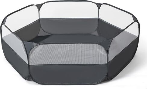 Foldable Ball Pit for Toddlers, Large Pop Up Ball Pits Kids Play Tent Crawl Playpen Ball Pool Playhouse Playpen with Storage Bag, for Boys Girls Dogs Cats Ferrets Indoor Outdoor, Dark Gray in Saudi Arabia