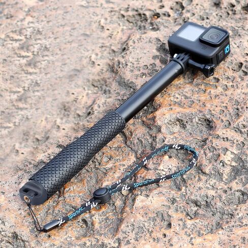 مقاومة للماء Selfie Stick Pole Grip Monopod تحت الماء لـ GoPro Hero 13 12 11 10 9 8 7 6 5 Akaso Dji Osmo 5 Pro Action Camera Black in Kuwait