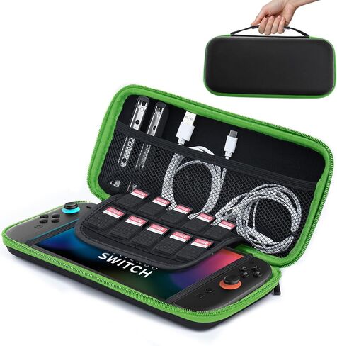 amCase Carrying Case for Nintendo Switch 2 [7.9''] 2025 - Protective Hard Shell Portable Travel Carrying Case Pouch for Switch Console and Accessories (Black) in Saudi Arabia