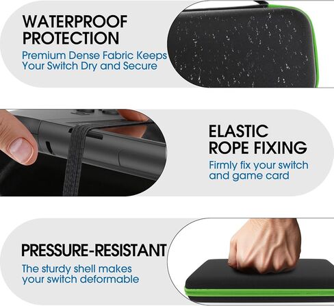 amCase Carrying Case for Nintendo Switch 2 [7.9''] 2025 - Protective Hard Shell Portable Travel Carrying Case Pouch for Switch Console and Accessories (Black) in Saudi Arabia