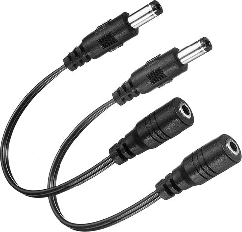 5.5x2.1mm to 3.5x1.35mm Surveillance Camera Cable, 5.5x2.1mm to 3.5x1.35mm Male to Female DC Adapter Made for LED Light Strip, CCTV Camera, Audio Mixing, Recording Equipment in Kuwait