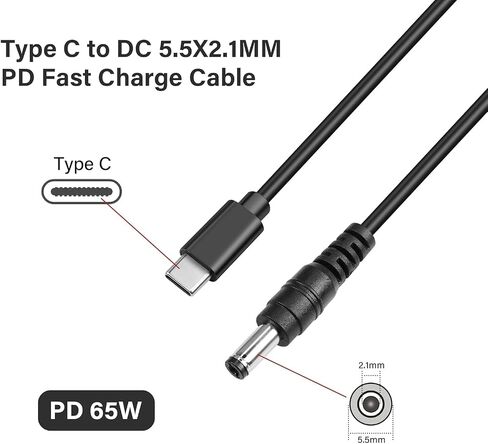 5.5x2.1mm to 3.5x1.35mm Surveillance Camera Cable, 5.5x2.1mm to 3.5x1.35mm Male to Female DC Adapter Made for LED Light Strip, CCTV Camera, Audio Mixing, Recording Equipment in Kuwait