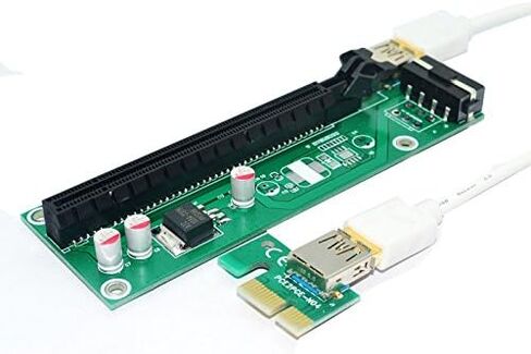 Sintech مرنة PCI Express X1 إلى X16 Riser Cable 15cms in Kuwait