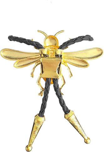 Daisy del Sol Gold 3D Bumblebee Butterfly Vegan Faux Leather Leath in Kuwait