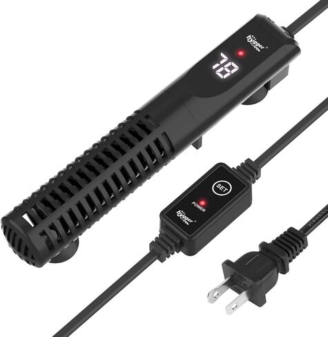 hygger Ceramic Submersible Aquarium Heater, New Explosion-Proof Fish Tank Water Heater with External Temp Controller Auto Thermostat Heater for Saltwater Freshwater (15W for 1~5 Gallon) in Saudi Arabia