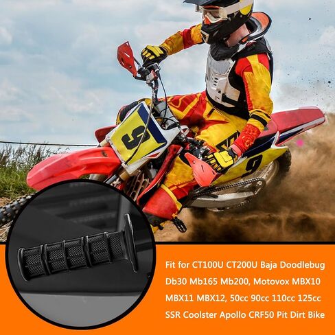 مقابض مقود 7/8 بوصة لـ 50cc-125cc CRF70 CRF80 TRX450 TTR90 TTR110 TTR125 PW80 RM80 DR650 KLX250 KLX300 KX65 SSR125 Pit Dirt Bike ATV Quad Motocross Motorcycle CT100U CT200U Mini Bike أرجواني in Saudi Arabia