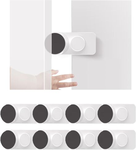 CMINGJ （4 Pack） Adjustable Door Guard Door Stop, Door slam Stopper, Finger Pinch Guard,Revolving Door Stopper for Baby Child Proofing, Anti Door slam, Pet Door Stopper, Easy to Install,White in Kuwait