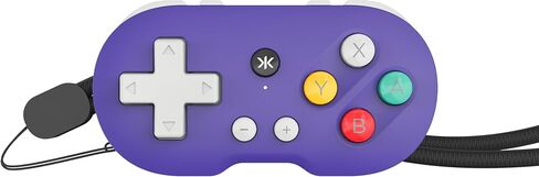 CRKD Atom - وحدة تحكم في سلسلة المفاتيح القابلة للتحصيل لـ Nintendo Switch و PC و Mac و Mobile و Smart TV (Retro Purple) in Kuwait