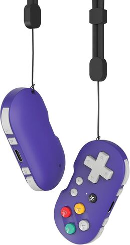 CRKD Atom - وحدة تحكم في سلسلة المفاتيح القابلة للتحصيل لـ Nintendo Switch و PC و Mac و Mobile و Smart TV (Retro Purple) in Kuwait