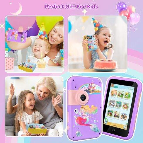 VATOS Kids Smart Phone Toy for Girls Boys 3 4 5 6 7 8 9 Years Old, 4" Large Touchscreen Spider Style Kids Cell Phone with Dual Camera, Music Player, Puzzle Game, 8GB Memory Learning Toy Birthday Gift in Kuwait
