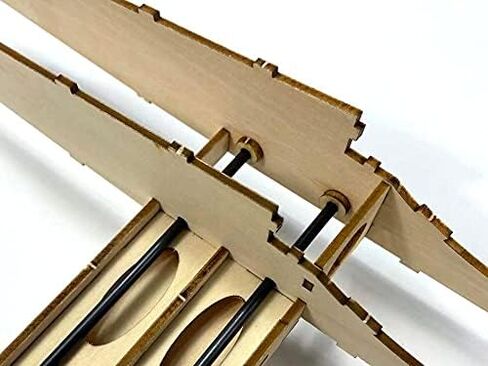 VilogaRC RC Plywood Outrigger 600mm Wooden Air Boat Model Kit to Build, DIY High Speed RC Racing Boat for Adults (B088) in Saudi Arabia