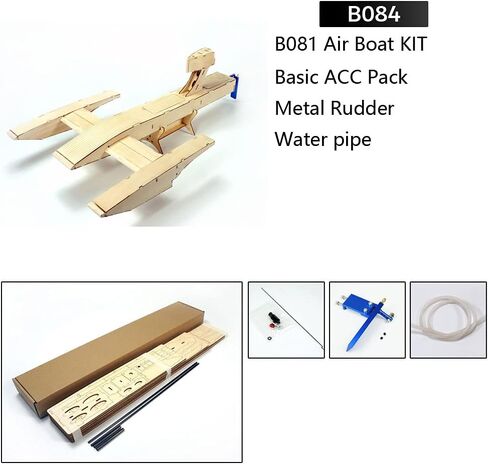 VilogaRC RC Plywood Outrigger 600mm Wooden Air Boat Model Kit to Build, DIY High Speed RC Racing Boat for Adults (B088) in Saudi Arabia