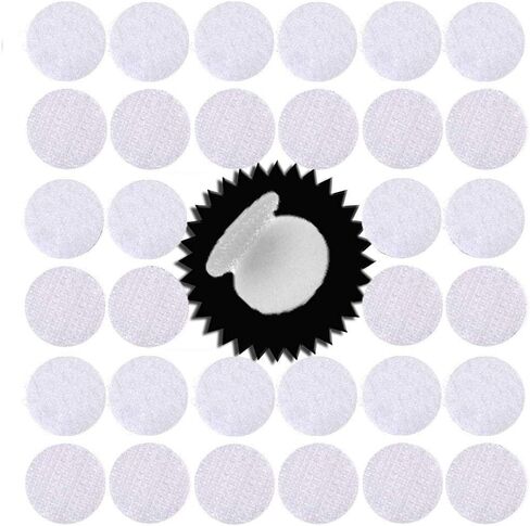 256pcs Heavy Duty Hook and Loop Dot Pre-Cut 1 inch in Diameter Self Adhesive Sticky Dot Fastening Mounting Double Sided Tape for Education Classroom Children's Activities DIY Lover (Black) in Saudi Arabia