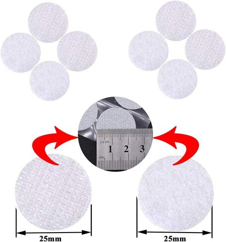 256pcs Heavy Duty Hook and Loop Dot Pre-Cut 1 inch in Diameter Self Adhesive Sticky Dot Fastening Mounting Double Sided Tape for Education Classroom Children's Activities DIY Lover (Black) in Saudi Arabia