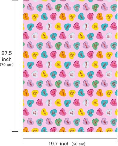Wrapaholic Valentine's Day Wrapp Wrappe Sheet - 6 Sheets Sweet Cat and Dog Design Plated Flat for Kids Boys Girls Valentine ، ذكرى ، عيد ميلاد - 19.7 بوصة × 27.5 بوصة لكل ورقة in Saudi Arabia