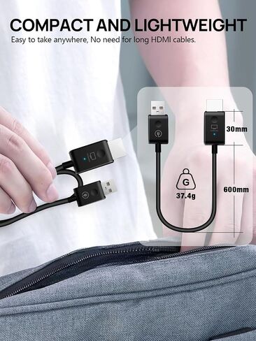 Moman Wireless HDMI CS6, 1080P HDMI Wireless Transmitter and Receiver Extender 20M/65FT 5G for Laptop PC TV Box Camera Projector for Streaming Video, Wireless-HDMI-Transmitter-Receiver-Extender in Saudi Arabia
