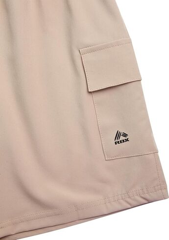 RBX Boys' Athletic Shorts - 2 Pack Active Performance Woven Shorts for Kids - Basketball Activewear Shorts for Boys (8-16) in Saudi Arabia