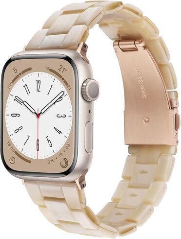 راتنج ساعة فرقة متوافقة مع فرقة Apple Watch للنساء 38 مم 40 مم 41 مم سلحفاة سوار معصم المعصم المعدني للسلحف in Saudi Arabia