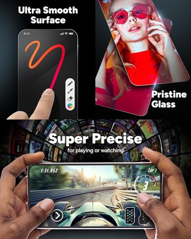 ZAGG InvisibleShield Glass+ Screen Protector – High-Definition Tempered Glass Made for Apple iPhone 11 – Impact & Scratch Protection in Saudi Arabia