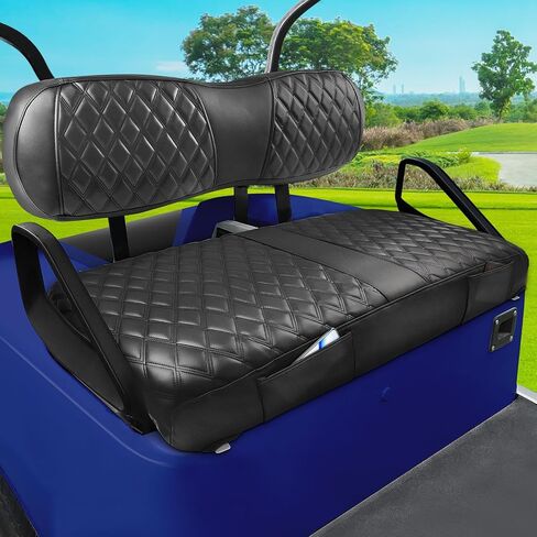Club Car Precedent Seat Cover, Golf Cart Front Seat Covers Set Fit for Precedent 2004-Up/Tempo 2017-Up/Onward 2017-Up OEM Ordinary Seat Cushion, Thick Vinyl Leather Comfortable Breathable in Saudi Arabia