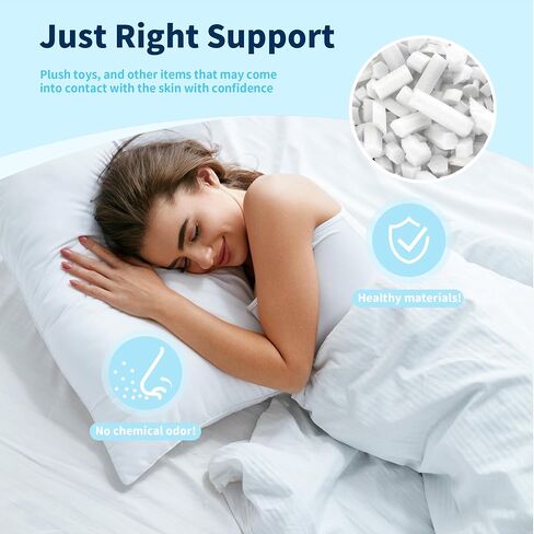 5 lb Shredded Memory Foam Filling Colored, Premium Soft Bean Bag Filler for Pillow Stuffing Bean Bag Chair Couch Cushion Filling and Dog Bed Fill, Hexagonal granular Gel Particles in Saudi Arabia