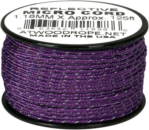 حبل Atwood Rope MFG التكتيكي من النايلون/البوليستر سلك متعدد الاستخدامات عاكس 1.18 مم × 125 قدم بكرة قابلة لإعادة الاستخدام | معدات صيد الأسماك، وصناعة المجوهرات، وإكسسوارات التخييم (أصفر نيون عاكس) in Saudi Arabia