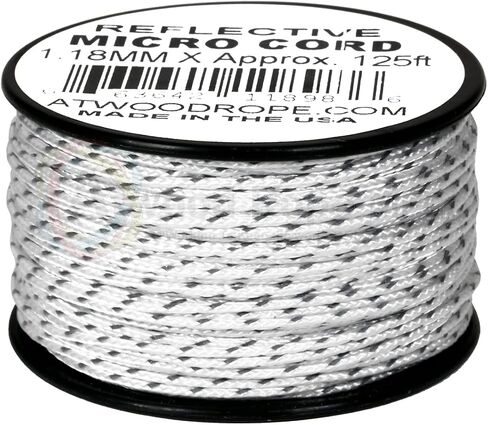 حبل Atwood Rope MFG التكتيكي من النايلون/البوليستر سلك متعدد الاستخدامات عاكس 1.18 مم × 125 قدم بكرة قابلة لإعادة الاستخدام | معدات صيد الأسماك، وصناعة المجوهرات، وإكسسوارات التخييم (أصفر نيون عاكس) in Saudi Arabia