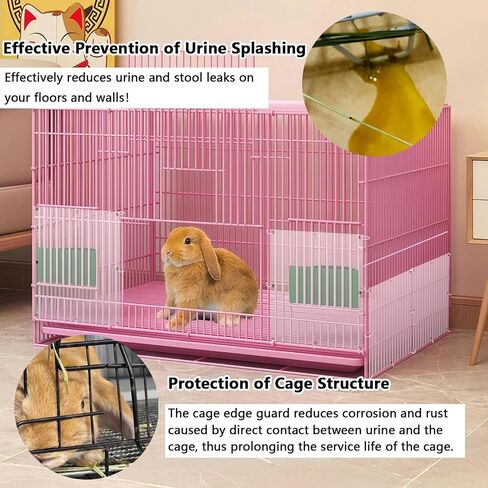 12 Pcs Pet Cage Liner Protection 10 × 8'' Rabbit Cage Urine Guard Side Lining Shield Covers Prevent Scatter for Guinea Pig Bunny Hedgehog Hamster Small Animals in Saudi Arabia