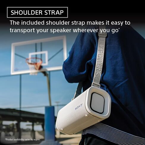 Sony ULT Field 5 Wireless Portable Bluetooth Speaker, IP67 Waterproof, Dustproof, and Rustproof with Enhanced Bass, 25 Hour Battery, 360° Party Light, and Shoulder Strap (SRSULT50B), Black in Saudi Arabia