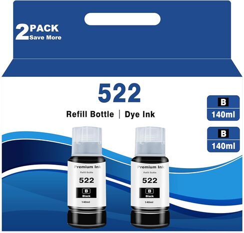 542 استبدال زجاجة حبر حبر الحبر الصباغ لحبر EPSON T542 لـ ECOTANK المستخدمة في طابعة ET-5800 ET-5850 ET-5880 ET-16600 ET-16650 (1 أسود ، سيان ، 1 ماجنة ، أصفر ، 4 حزمة) in Saudi Arabia