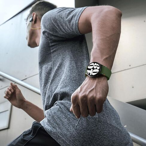 Daqin No Gap Sport Band متوافق مع Samsung Galaxy Watch 7 Band 40mm 44mm ، حزام سيليكون ناعم 20 مم لـ Galaxy Watch 6 4 5 Band 40mm 44mm/6 Classic 47mm 43mm/4 Classic/5 Pro/Galaxy Fe for Men Women in Kuwait