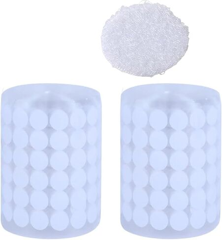 1000 Pcs Self Adhesive Dots 3/4" Diameter Sticky Back Dots Hook Dots Circle Dots Stickers Tapes Tapes for Classroom Home Office White in Saudi Arabia