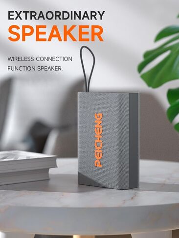 Speaker, Portable Wireless Bluetooth Speakers, Waterproof Loud Stereo Sound with RGB Lights TWS Paire Long Playtime for Home/Party/Outdoor, Electronic Gadgets (1PCS, Gray) in Kuwait