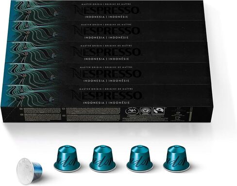Nespresso Capsules Original Line, Indonesia Master Origin, Dark Roast Coffee, 50 Count Coffee Pods in Saudi Arabia