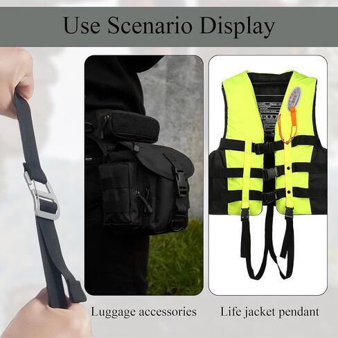 G Hook Buckles Tactical Adjustable Webbing G Shaped Wave Buckle with Adjustable Spring Door, G-Clip Backpack Strap in Kuwait
