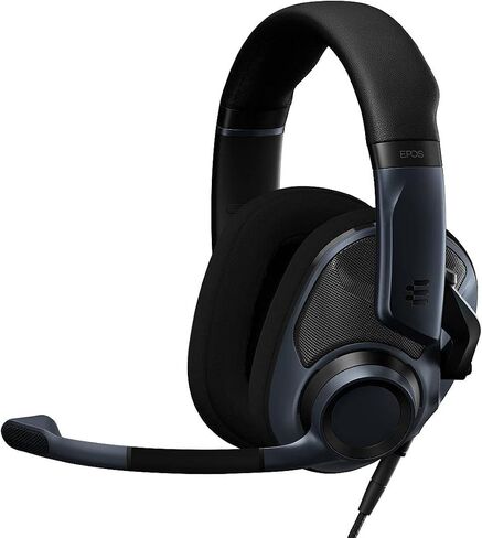 EPOS H6PRO OPEN ACOUSTIC MAMMING مع MIC وعصابة رأس خفيفة الوزن وتصميم مريح ودائم (أسود) in Kuwait