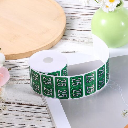 500pcs 2025 ملصقات سنة ، 0.74 × 1.49in المجسم العازارات 2025 ملصقات السنة الجديدة ، ملصقات ، ملصقات الأرقام المشفرة للألوان ، ملصقات 25 سنة لمجلدات ملفات تبويب ، مستلزمات مخططات مكتب (زرقاء) in Saudi Arabia