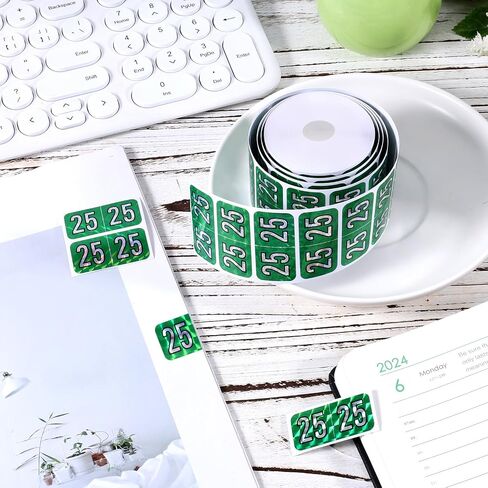 500pcs 2025 ملصقات سنة ، 0.74 × 1.49in المجسم العازارات 2025 ملصقات السنة الجديدة ، ملصقات ، ملصقات الأرقام المشفرة للألوان ، ملصقات 25 سنة لمجلدات ملفات تبويب ، مستلزمات مخططات مكتب (زرقاء) in Saudi Arabia
