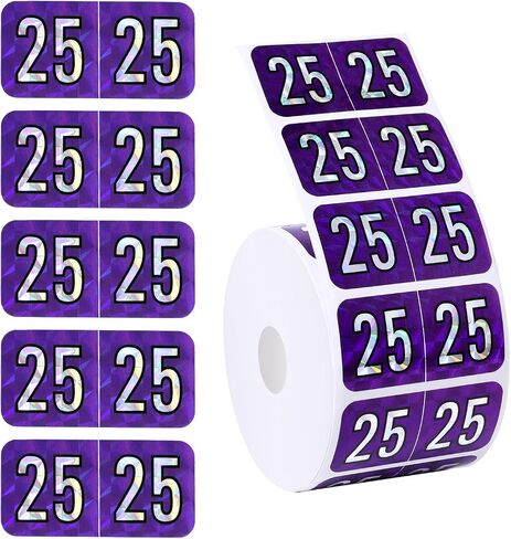 500pcs 2025 ملصقات سنة ، 0.74 × 1.49in المجسم العازارات 2025 ملصقات السنة الجديدة ، ملصقات ، ملصقات الأرقام المشفرة للألوان ، ملصقات 25 سنة لمجلدات ملفات تبويب ، مستلزمات مخططات مكتب (زرقاء) in Saudi Arabia