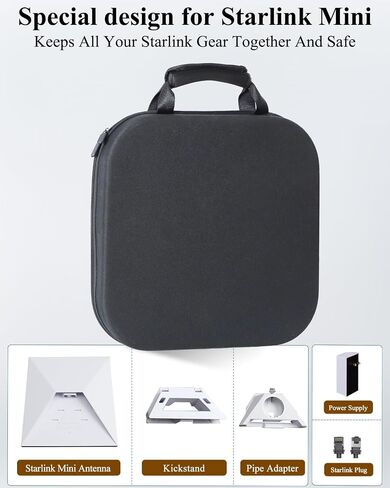 Starlink Mini Case, Starlink Mini Travel Case, Starlink Mini Bag, Shockproof, Water-Resistant, and Dustproof Storage with Customizable Interior for Starlink Mini (Gray) in Saudi Arabia