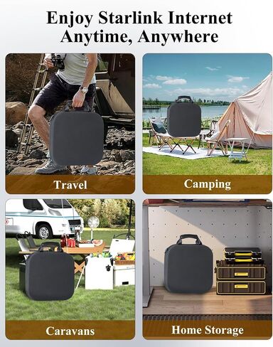 Starlink Mini Case, Starlink Mini Travel Case, Starlink Mini Bag, Shockproof, Water-Resistant, and Dustproof Storage with Customizable Interior for Starlink Mini (Gray) in Saudi Arabia