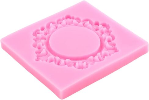 Photo Frame Fondant Mold Picture Frame Silicone Molds Vintage Mirror Frame Molds For Cake Decorating Cupcake Topper Candy Chocolate Gum Paste Polymer Clay in Saudi Arabia