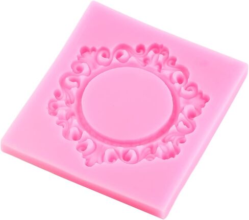 Photo Frame Fondant Mold Picture Frame Silicone Molds Vintage Mirror Frame Molds For Cake Decorating Cupcake Topper Candy Chocolate Gum Paste Polymer Clay in Saudi Arabia